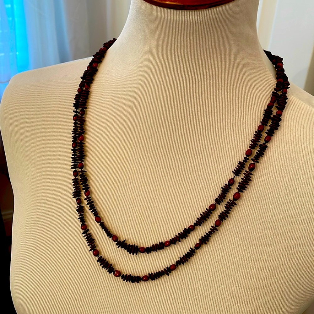 Filipino Epil-Epil seed necklace 48” long